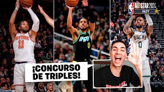 REACCIONANDO AL CONCURSO DE TRIPLES DEL ALLSTAR 2024 ¿Quien es el mejor triplista de la NBA [upl. by Devine]