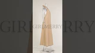 GIRLMERRY Sexy nonstretch solid color cotton loose maxi dress Wholesale Dresses AA021191 [upl. by Thetos397]