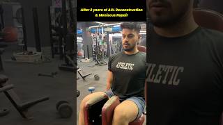 After 2 years of ACL RECONSTRUCTION AND MENISCUS RECOVERY acl aclrecovery meniscustear [upl. by Noynek46]