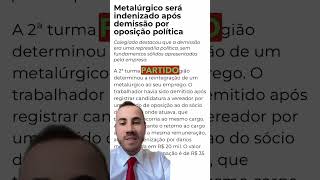 DEMITIDO POR CAUSA DE POLÍTICA shorts lojista hotelaria [upl. by Silvain632]