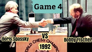 Boris Spassky vs Bobby Fischer rd 4 1992 chess [upl. by Croteau]