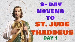 9DAY NOVENA TO ST JUDE THADDEUS  DAY 1 [upl. by Boelter247]