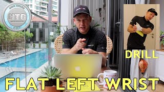 Flat left wrist drill  Golf Tips  Lesson 125 [upl. by Suzie]