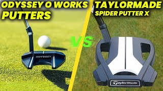 Odyssey O Works Putters Vs Taylormade Spider Putter X Review And Comparison [upl. by Darcia]