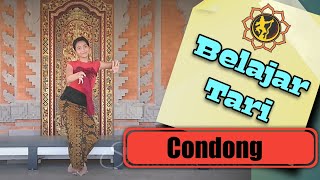 Tari Condong Legong Keraton  video latihan tari Bali mirror [upl. by Marbut667]