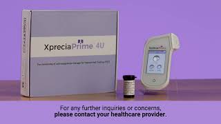 How to run a test on the Xprecia Prime™ 4U Coagulation Analyzer  for patients selfmonitoring [upl. by Gershon]