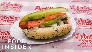 Why Portillo’s Has The Most Famous Hot Dogs In Chicago  Legendary Eats [upl. by Bouldon]