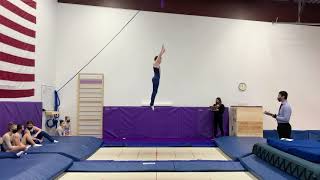 William Level 6 Trampoline Routine  Sweetheart Invitational 2021 [upl. by Ayikur]