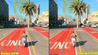 Watch Dogs 2 Kaby Lake 7700K 630 HD Vs Skylake 6700K 530 HD Frame Rate Comparison [upl. by Monteria102]