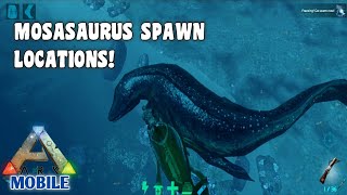 Ark Mobile Mosasaurus Location  Ark Mobile Mosasaurus Spawn Locations  2023 [upl. by Llirpa]