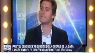 BFM Business  Prixtel dénonce la guerre de la data  5042017 [upl. by Artina]