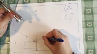 6 Assonometria isometrica prisma a base trapezoidale isoscele [upl. by Roz348]