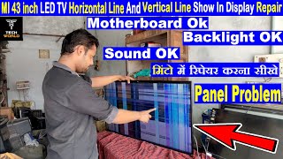 mi led tv display problem  mi led tv horizontal line repair  mi led tv vertical line repair miled [upl. by Ynnod]