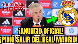 😱 ¡NO PUDO SOPORTAR LA PRESIÓN ¡LE PIDIÓ QUE SE SALERA DEL REAL MADRID [upl. by Eissert820]