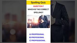 Spelling test quiz english challenge [upl. by Metts]