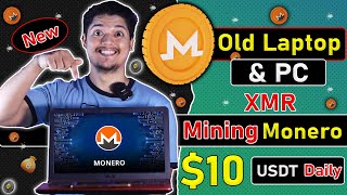 10 Daily XMR🚀  Crypto Mining Using A LaptopPC App Proof 🤑  Monero Mining CPU Setup 2023 😍 [upl. by Ronal22]