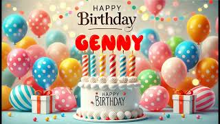 Happy Birthday GENNY Happy Birthday Song Birthday Wishes Birthday Party [upl. by Yenahc]