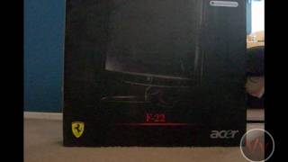 22quot Acer F22 Ferrari LCD Monitor Unboxing [upl. by Klos]