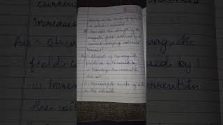 Magnetic Effectof Electric Current Important Questions📚 shorts shortsvideo youtube youtubeshorts [upl. by Auka795]