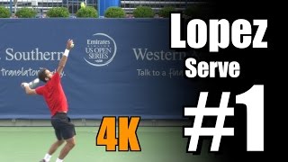 Feliciano Lopez in 4k  Serve 1  Western amp Southern Open 2014 [upl. by Scrogan31]