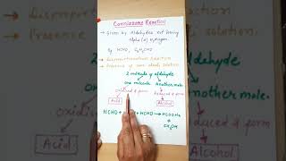 Cannizzaro reaction Name reaction for class12thNEETJEE [upl. by Faun]