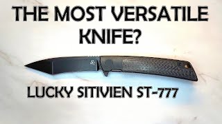 New Knife for ANY situation Gentlemans folder EDC Slicing rope cutting Unboxing Sitivien ST777 [upl. by Vonnie]