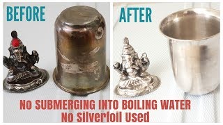 How to Clean Silver Pooja items at Home  एकदम अनोखे तरीके से साफ करें चांदी के भगवान जी [upl. by Logan]