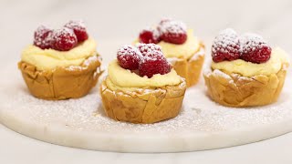 Lemon and Raspberry Cheesecake Tarts [upl. by Einoj922]