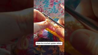 Crochet spider stitch tutorial How to crochet the spider stitch [upl. by Borchert]