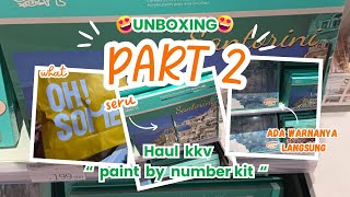 Unboxing paint by Number Kit 🎨💅 part 2🌻 haul kkv [upl. by Llerrut]