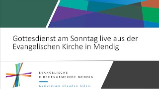 Livestream zum Volkstrauertag  17112024  Evangelische Kirche Mendig [upl. by Ytsirc]