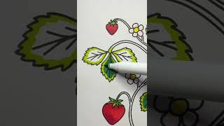 Color these strawberries with me relaxing colorwithme [upl. by Sorensen]