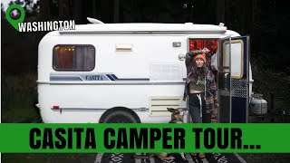 S6E4 Casita Camper Tour  FullTime Camper Life [upl. by Thalassa]