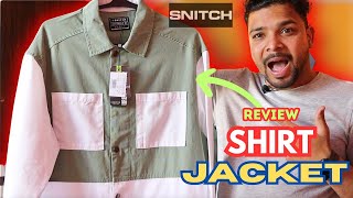 Snitch Shirt jacket  Review  Best Quality Olive Denim Jacket type Shirt Jacket for men under 2000 [upl. by Birgit]