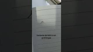 grafología variante de letra A [upl. by Nnaecyoj532]