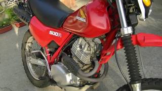 Honda XL500R Motorcycle Review  XR500 [upl. by Rillis]