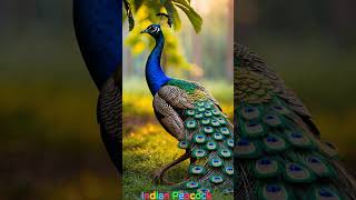 Indian Peacock  National Bird of India facts animals nature peacock india birdlovers [upl. by Peedsaj]