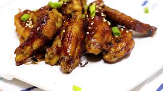 HONEY BARBECUE CHICKEN WINGS BAKED [upl. by Lasiaf]