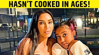 North West ROASTS Kim Kardashians Cooking and Reveals Secret Fake Name [upl. by Josephson]