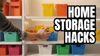 Transform Plastic Boxes into a DIY Storage Shelf 2024 diy diylifehacks homehacks [upl. by Aelhsa784]