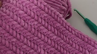 Amazing Beginner friendly Velvet Baby Blanket Pattern with Chenille Yarn  Super Chunky Crochet [upl. by Lotz]