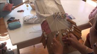 Making Bobbin Lace in Camarinas Spain [upl. by Anatniuq]