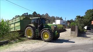 Silagem de Milho 2018  John Deere 6215R POWER MACHINE [upl. by Eelirak]