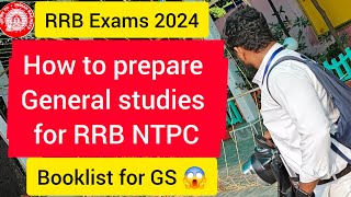 How to study general studies for RRB NTPCBest books for GS 🤔 [upl. by Erdied]