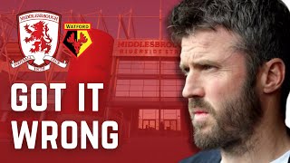 Middlesbrough Views  Did Carrick Get Watford Wrong [upl. by Sivi]