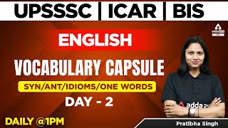 ICAR IARI Assistant Recruitment 2022  English Classes  ICAR Assistant  Vocabulary Capsule 2 [upl. by Anastasie546]