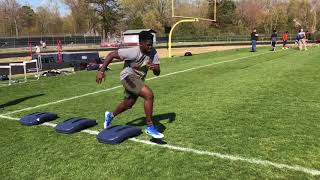 inside linebacker drills [upl. by Talyah]