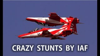 Crazy Stunts by Indian Air Force Pilots  Best Air Show Display of SuryaKiran Team [upl. by Idnil]