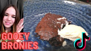 The Best and Easiest Gooey Fudgy Brownies Recipe on TikTok by Kanekocooks chocolate homemade [upl. by Eselrahc]