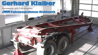 LKW Rahmenrichtbank Rahmen richten [upl. by Petua]